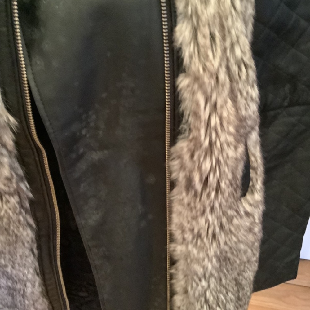 Leather Jacket with fur - Picture 6 of 8